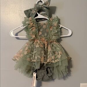 Before & Ever Sage Kisses Romper